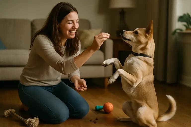 Foster caregiver setting up a quiet room with pet supplies