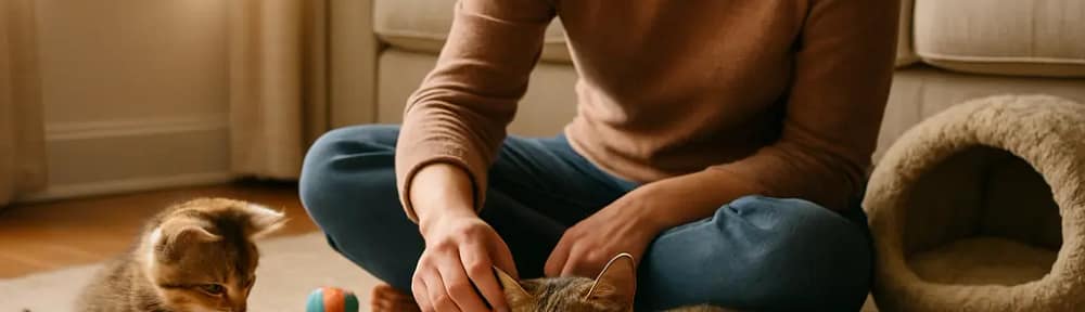 Adopted cat resting by a window for a Year of the Cat ownership story